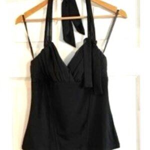 Wet Seal Black Halter Top Size Med